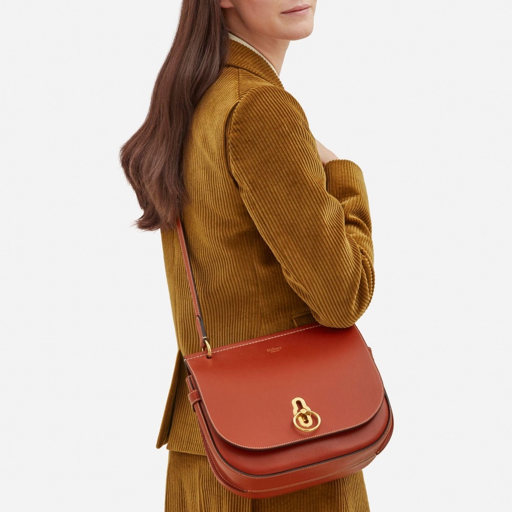 Mulberry Rust Amberley Leather Crossbody Bag